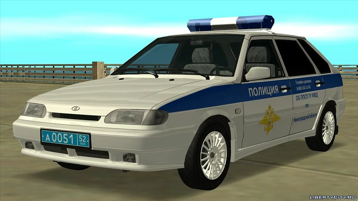 ВАЗ 2114 ОБ ППС ГУ МВД / GTA San Andreas
