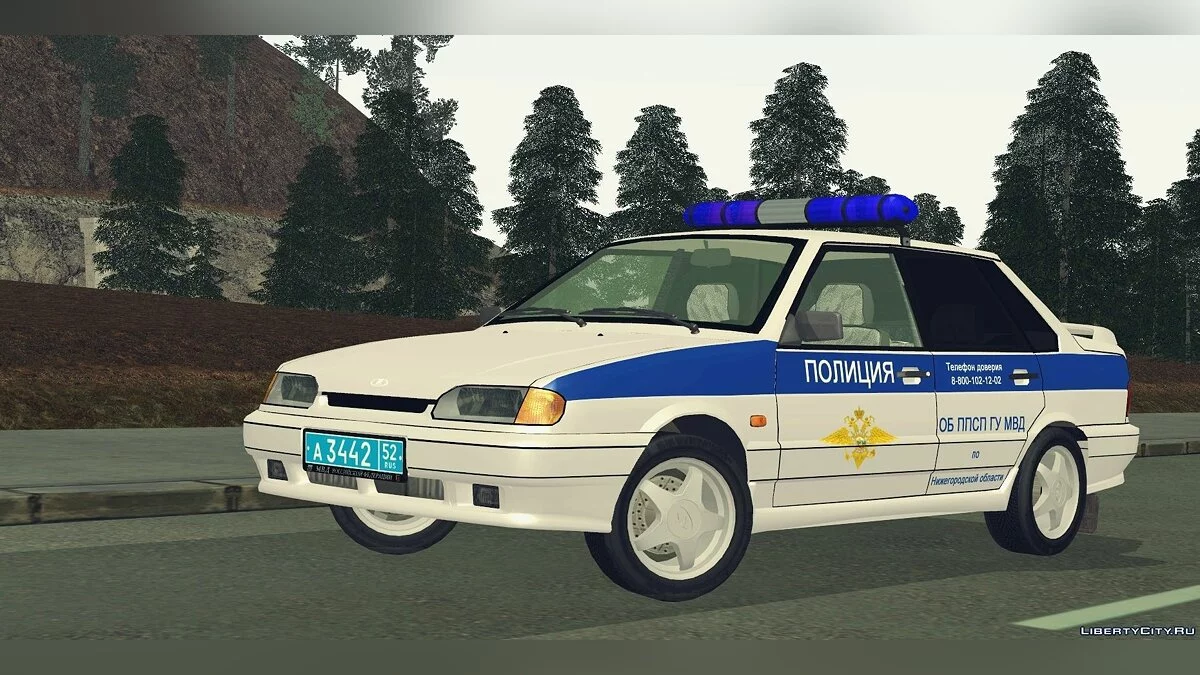 ВАЗ 2115 ОБ ППС ГУ МВД / GTA San Andreas