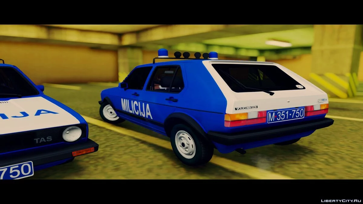 Volkswagen Golf Mk1 TAS Milicija [Yugoslavia] / GTA San Andreas
