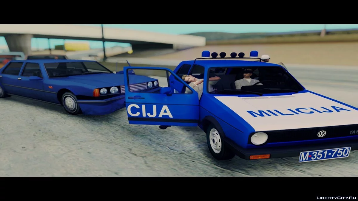 Volkswagen Golf Mk1 TAS Milicija [Yugoslavia] / GTA San Andreas