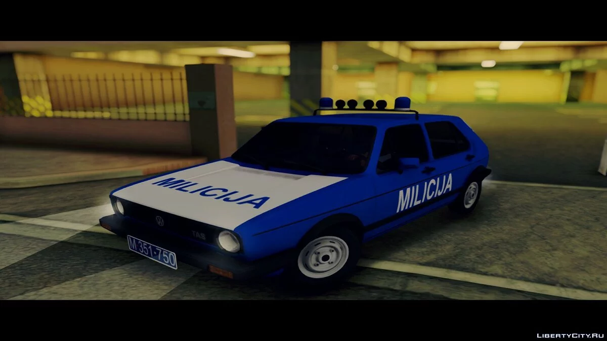Volkswagen Golf Mk1 TAS Milicija [Yugoslavia] / GTA San Andreas