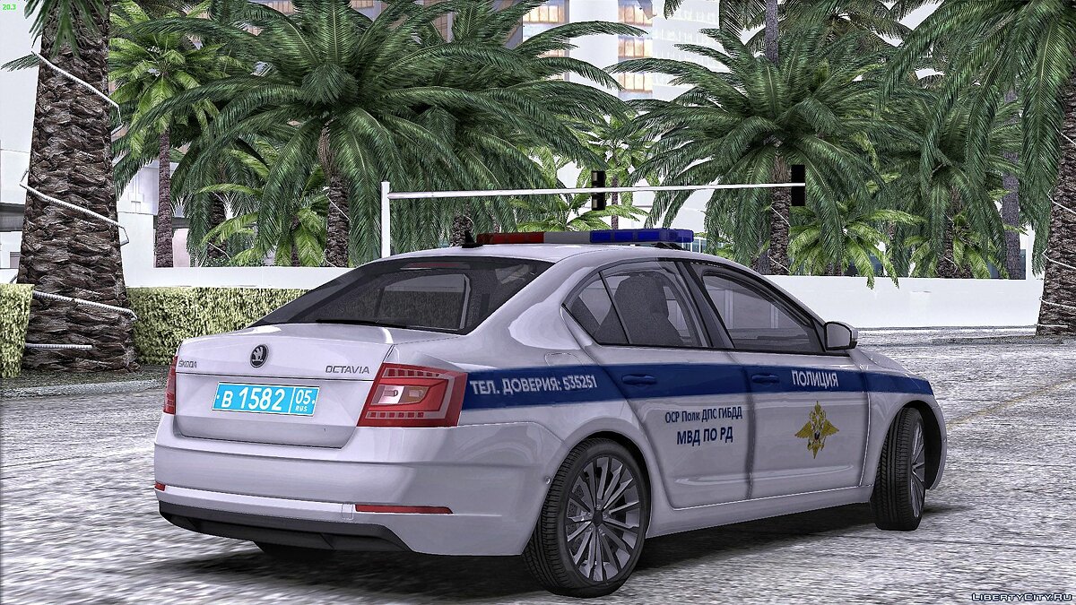 Скачать Skoda Octavia ДПС для GTA San Andreas