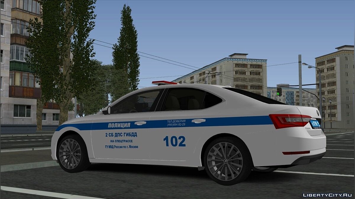 Скачать Skoda Superb ДПС для GTA San Andreas