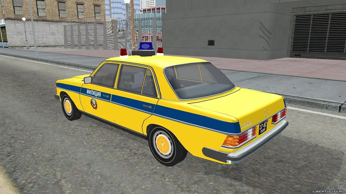 Mercedes-Benz W123-240D Милиция СССР / GTA San Andreas