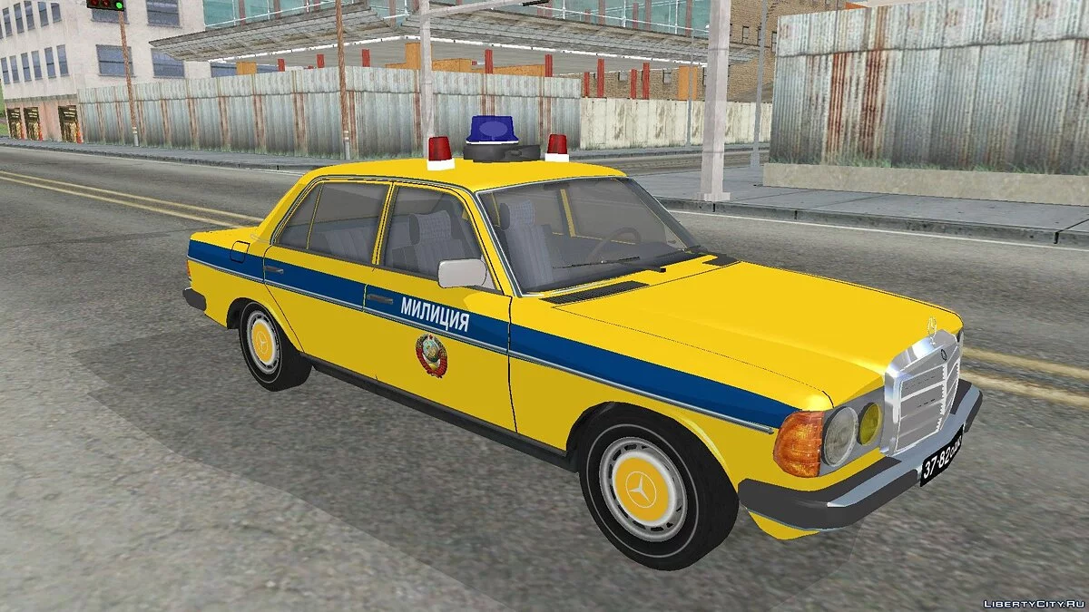 Mercedes-Benz W123-240D Милиция СССР / GTA San Andreas