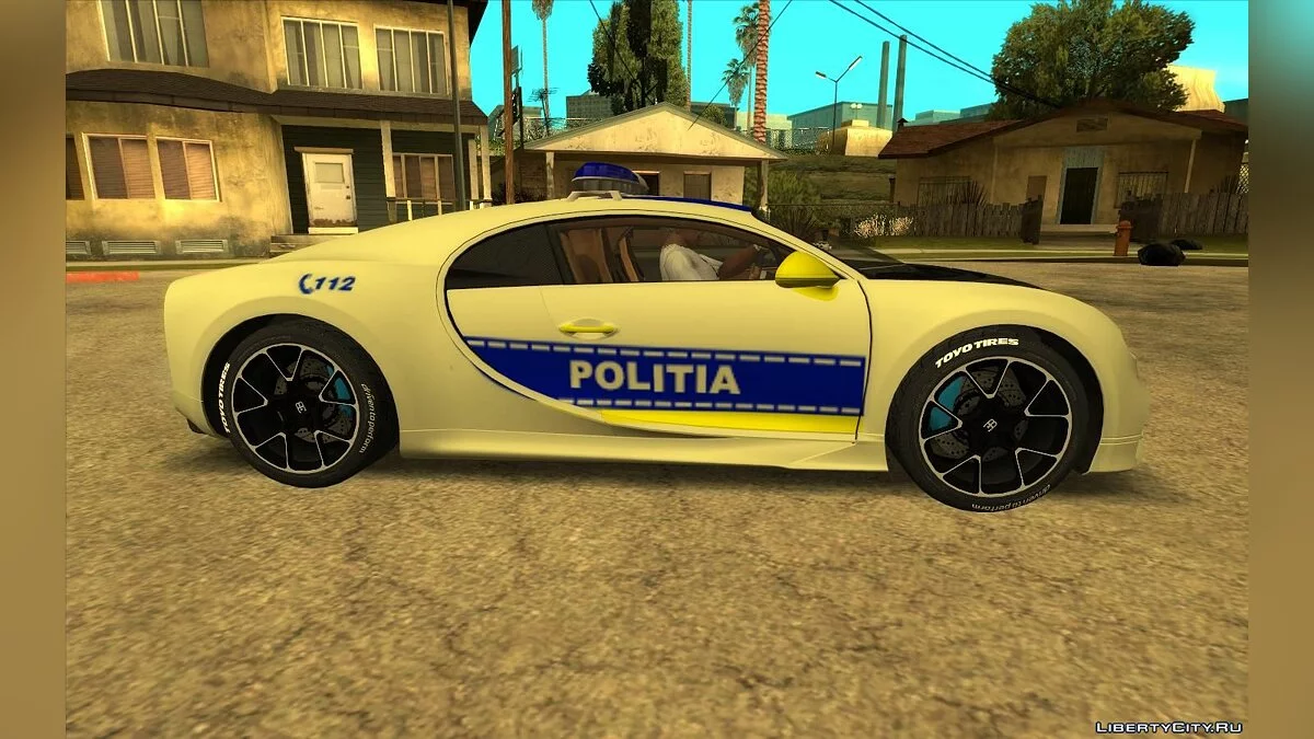 Buggati Chiron Politia Romana / GTA San Andreas