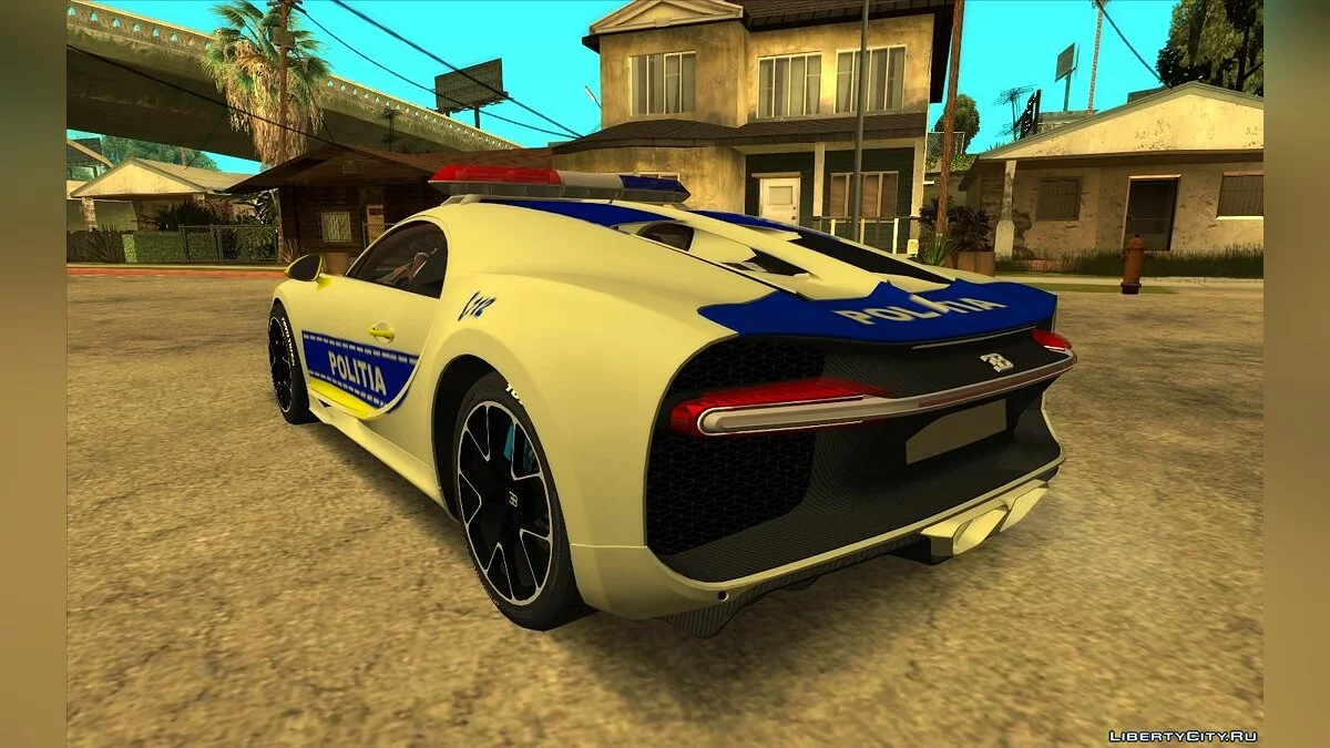 Buggati Chiron Politia Romana / GTA San Andreas