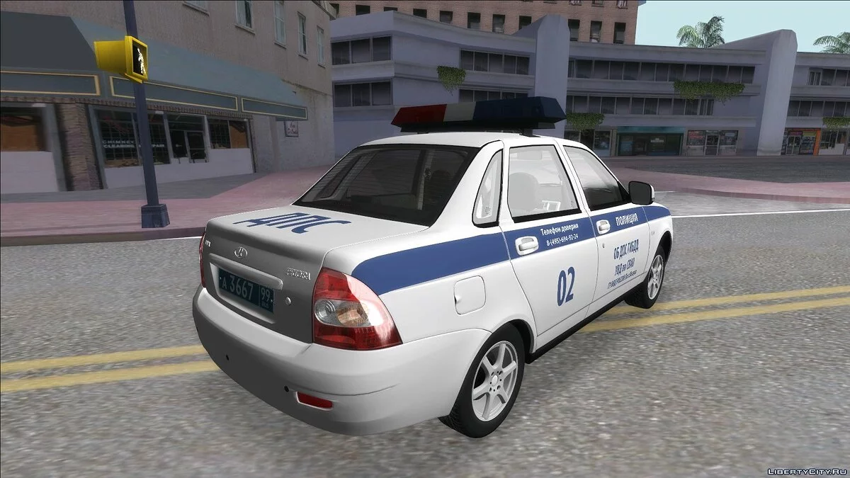 Lada Priora 2170 Полиция ДПС Москва / GTA San Andreas