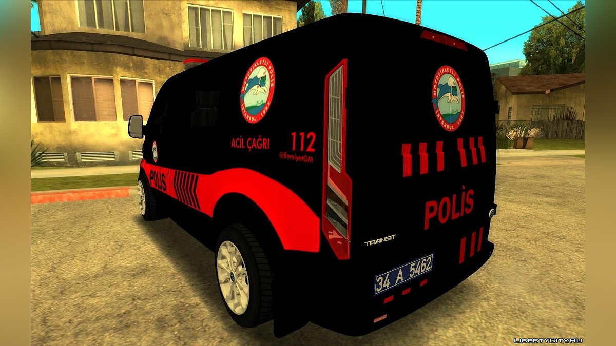 Скачать 2018 Ford Transit Custom Police Dolphin Force для GTA San Andreas