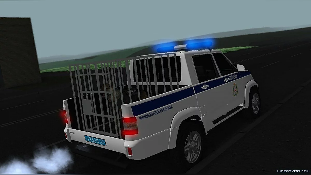 UAZ Patriot Пикап Полиция (кинологическая служба) / GTA San Andreas