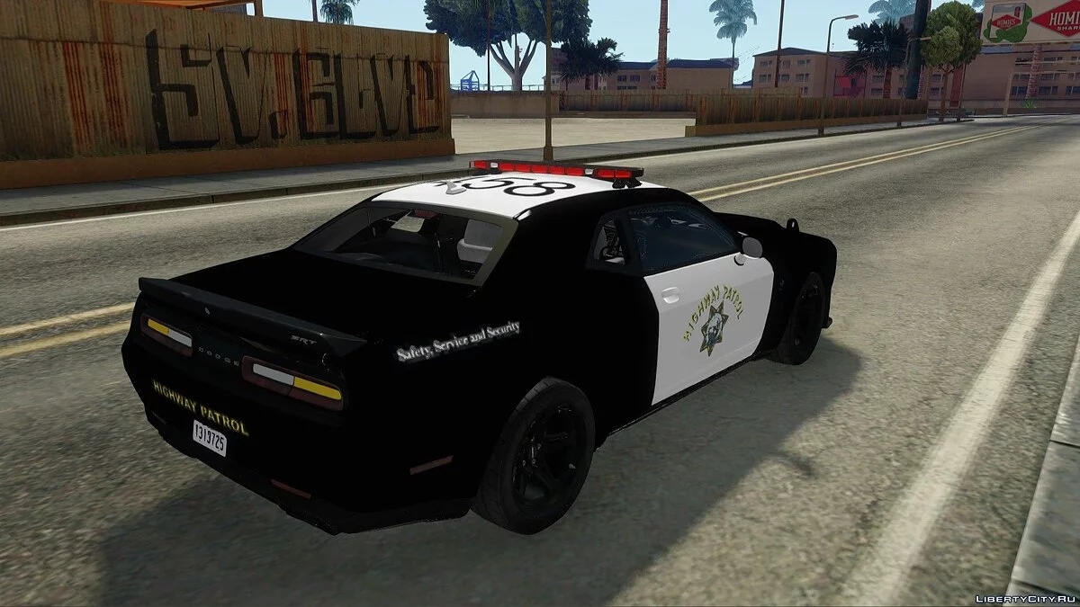 Dodge Challenger SRT Demon - California Highway Patrol Release / GTA San Andreas