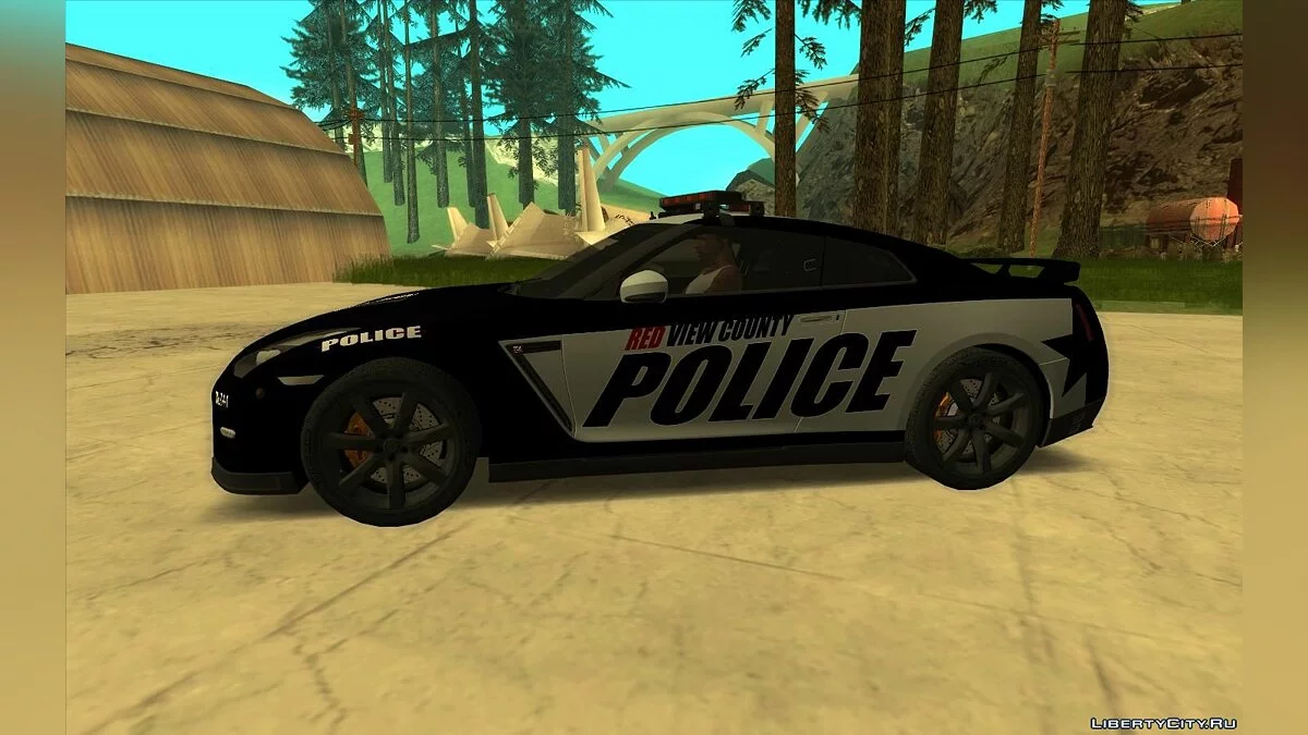 Nissan GT-R Black Edition - Полиция  / GTA San Andreas