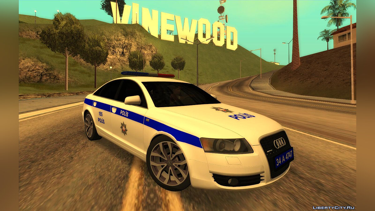 Скачать Audi A6 3.0 - полиция Турции для GTA San Andreas