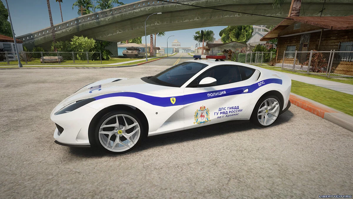Ferrari 812 ОБ ДПС + маячки для МТА / GTA San Andreas