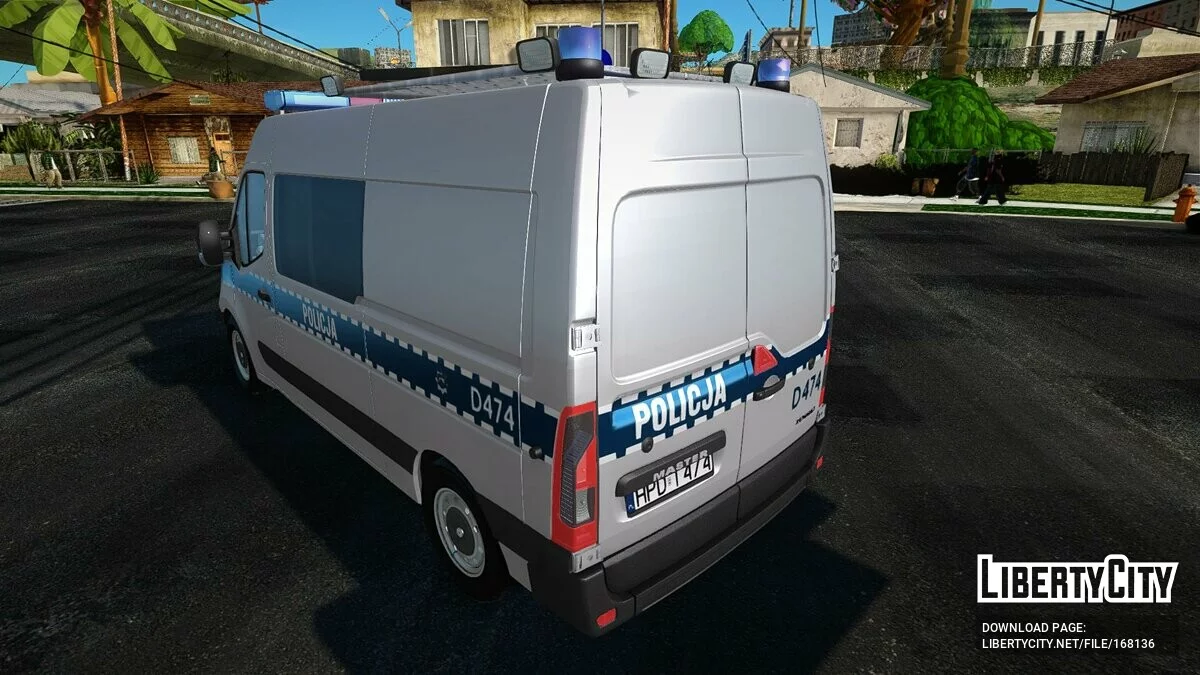 Renault Master II - Полиция / GTA San Andreas