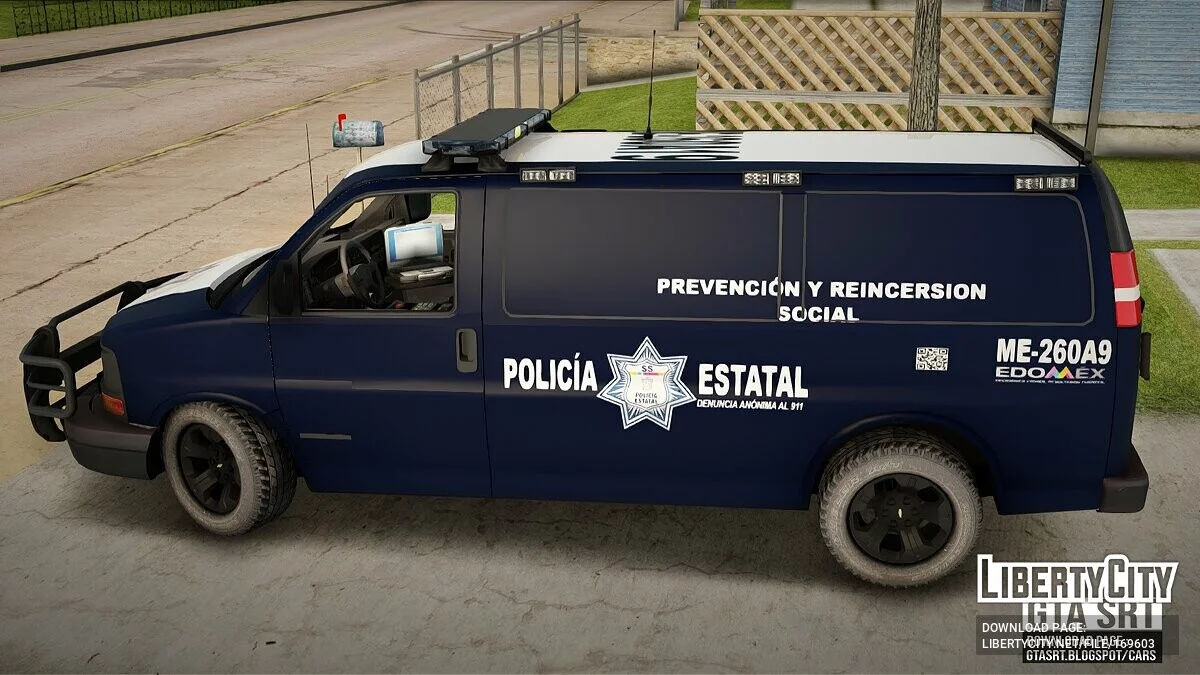 Inmate Transport Unit of the State Police of Mexico Chevrolet Express / GTA San Andreas