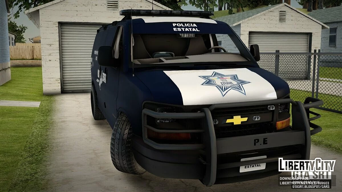 Inmate Transport Unit of the State Police of Mexico Chevrolet Express / GTA San Andreas