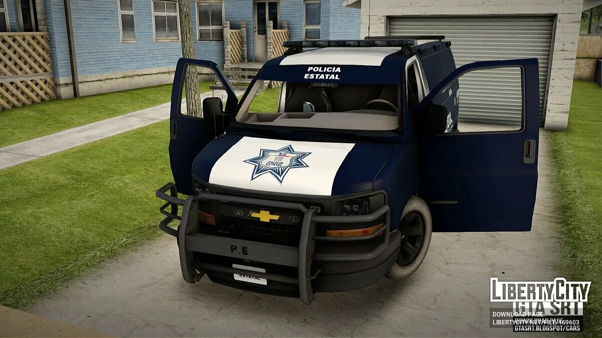 Inmate Transport Unit of the State Police of Mexico Chevrolet Express / GTA San Andreas