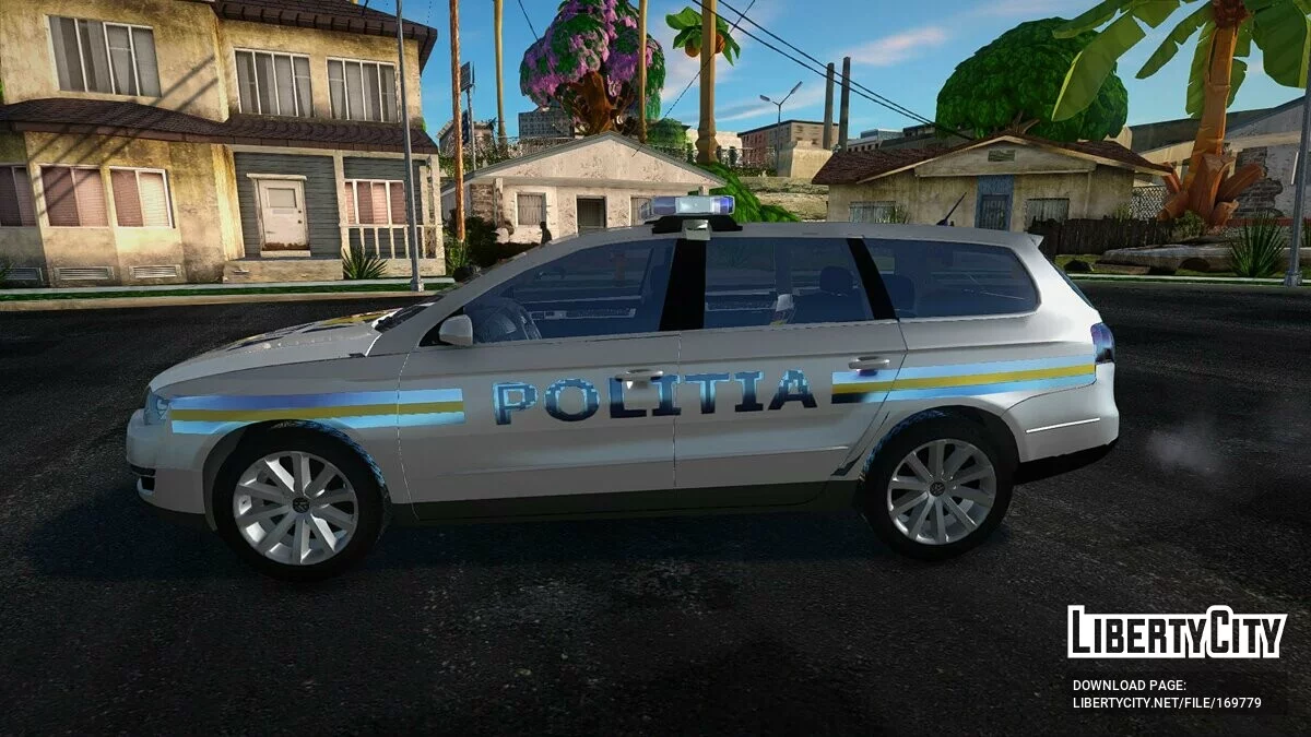 Volkswagen Passat B6 - Румынская полиция / GTA San Andreas