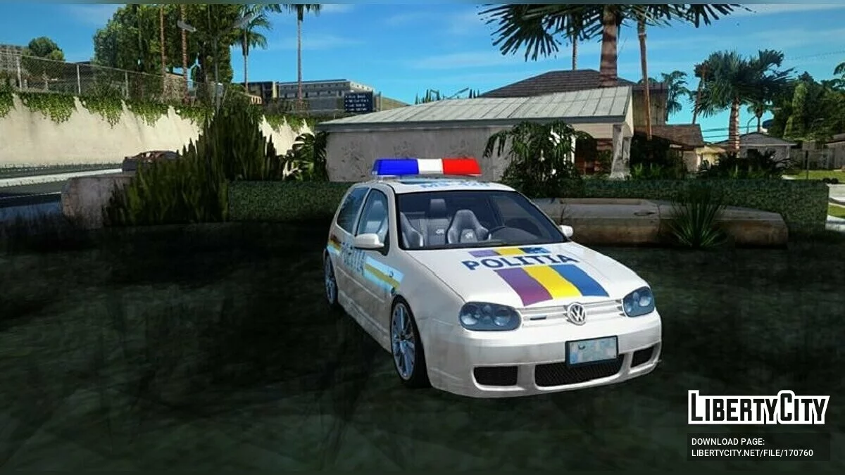 Volkswagen Golf R32 - Полиция / GTA San Andreas