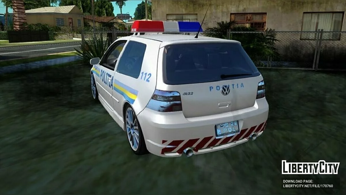 Volkswagen Golf R32 - Полиция / GTA San Andreas