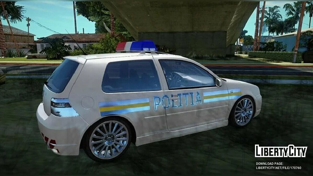 Volkswagen Golf R32 - Полиция / GTA San Andreas