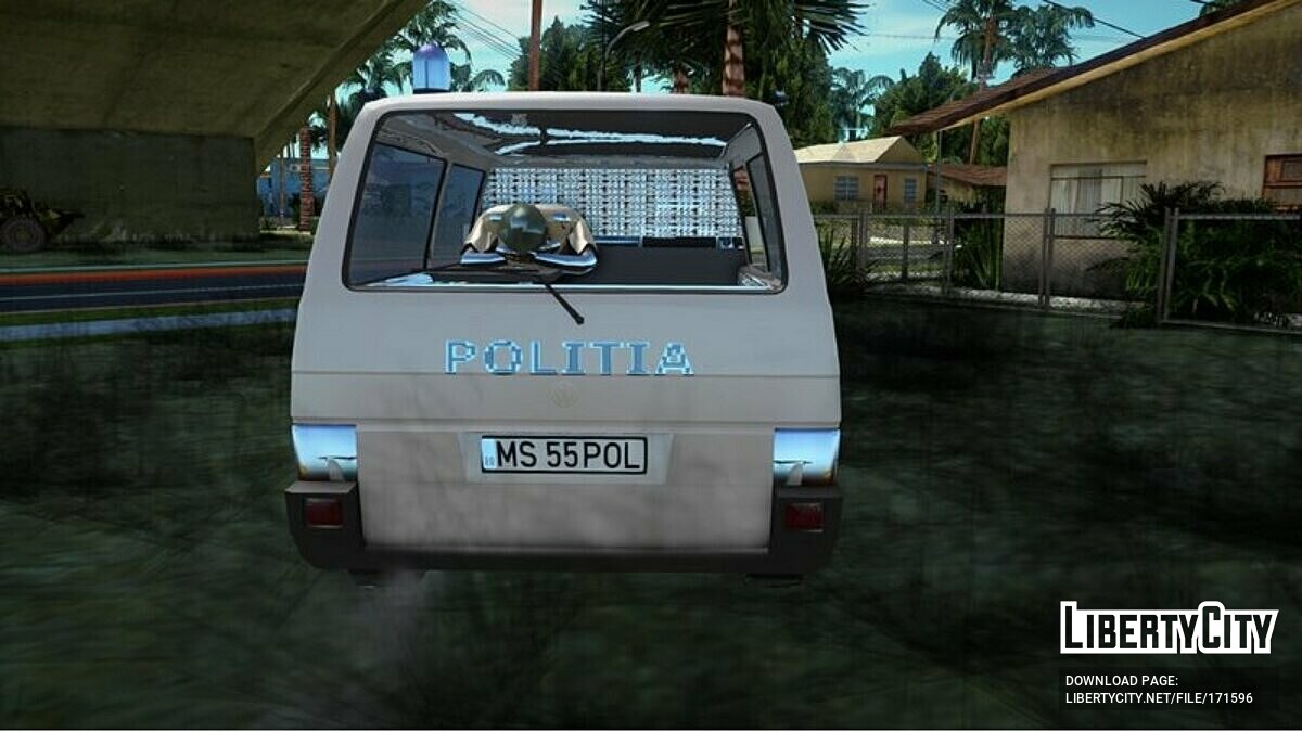 Скачать Volkswagen Transporter T4 - Полиция для GTA San Andreas