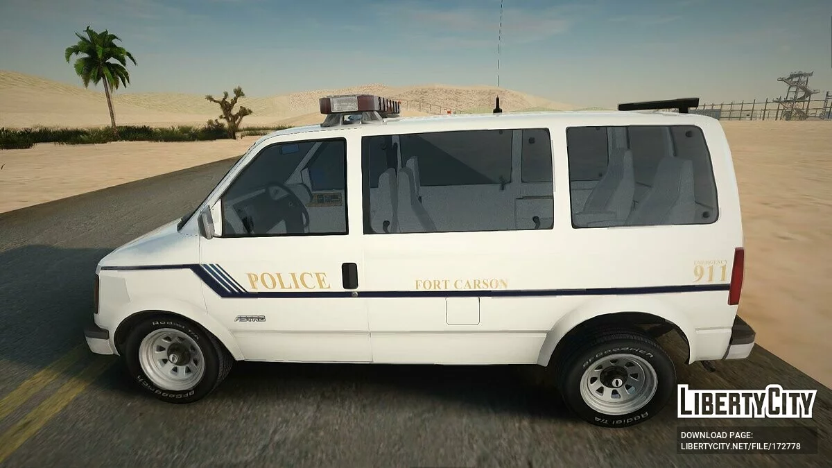 1988 Chevy Astro Fort Carson Police Department / GTA San Andreas