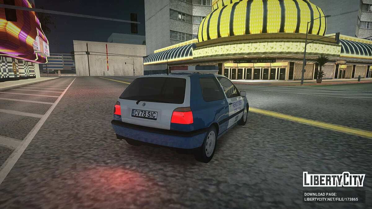 Volkswagen Golf 3 Police / GTA San Andreas