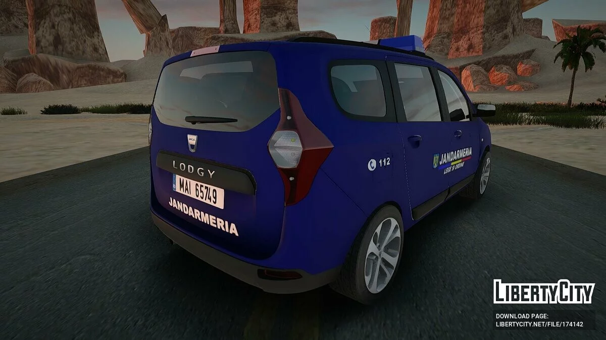 Dacia Lodgy - Полиция / GTA San Andreas