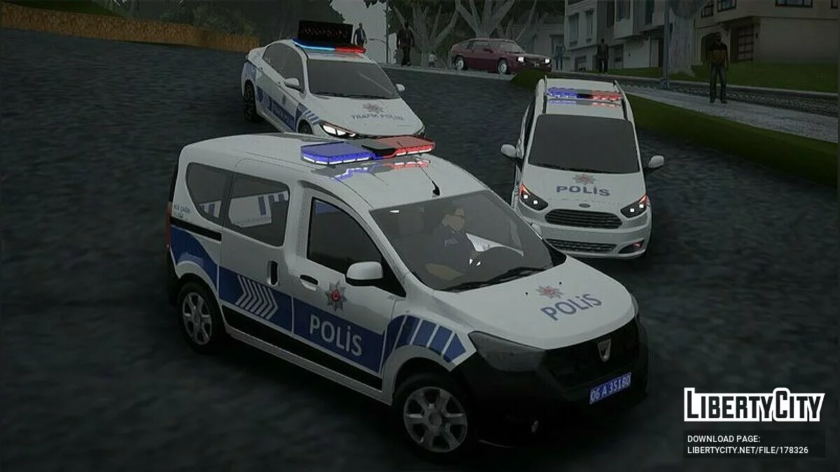 Dacia Dokker 1.5 - Полиция / GTA San Andreas