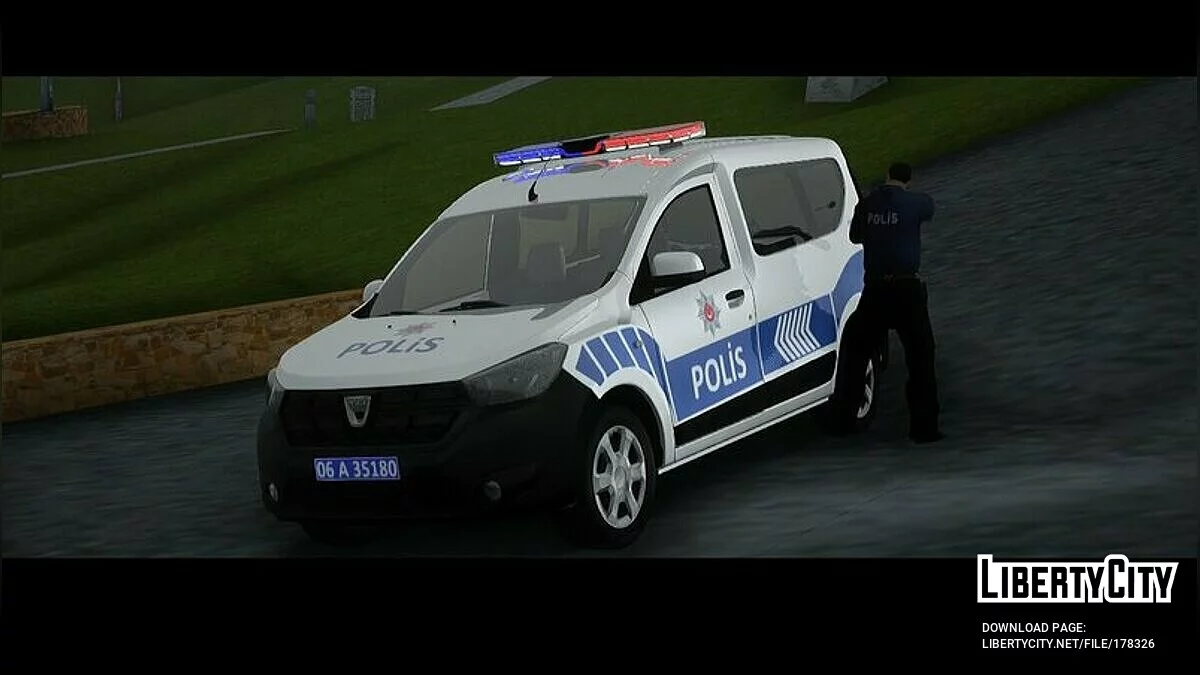 Dacia Dokker 1.5 - Полиция / GTA San Andreas