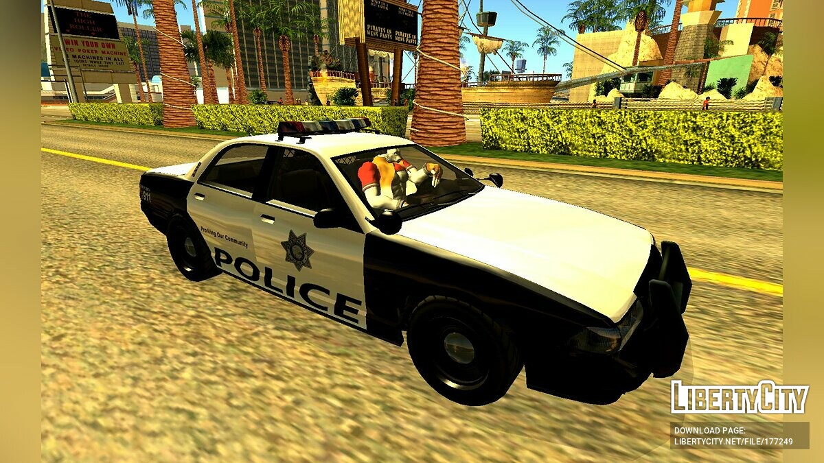 Скачать GTA 5 Vapid Police Cruiser LVPD Для GTA San Andreas