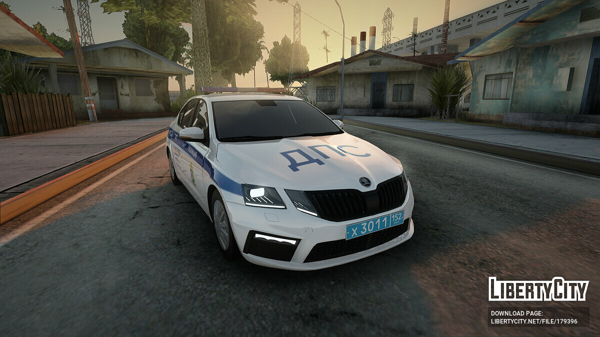 Скачать Skoda Octavia ДПС для GTA San Andreas