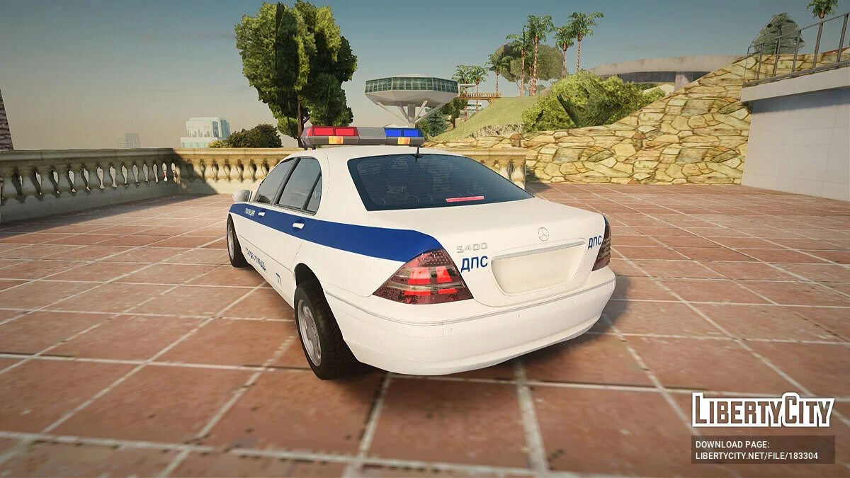 Mercedes-Benz Class C 2000-х годов в цветографике СБ ДПС УГИБДД / GTA San Andreas