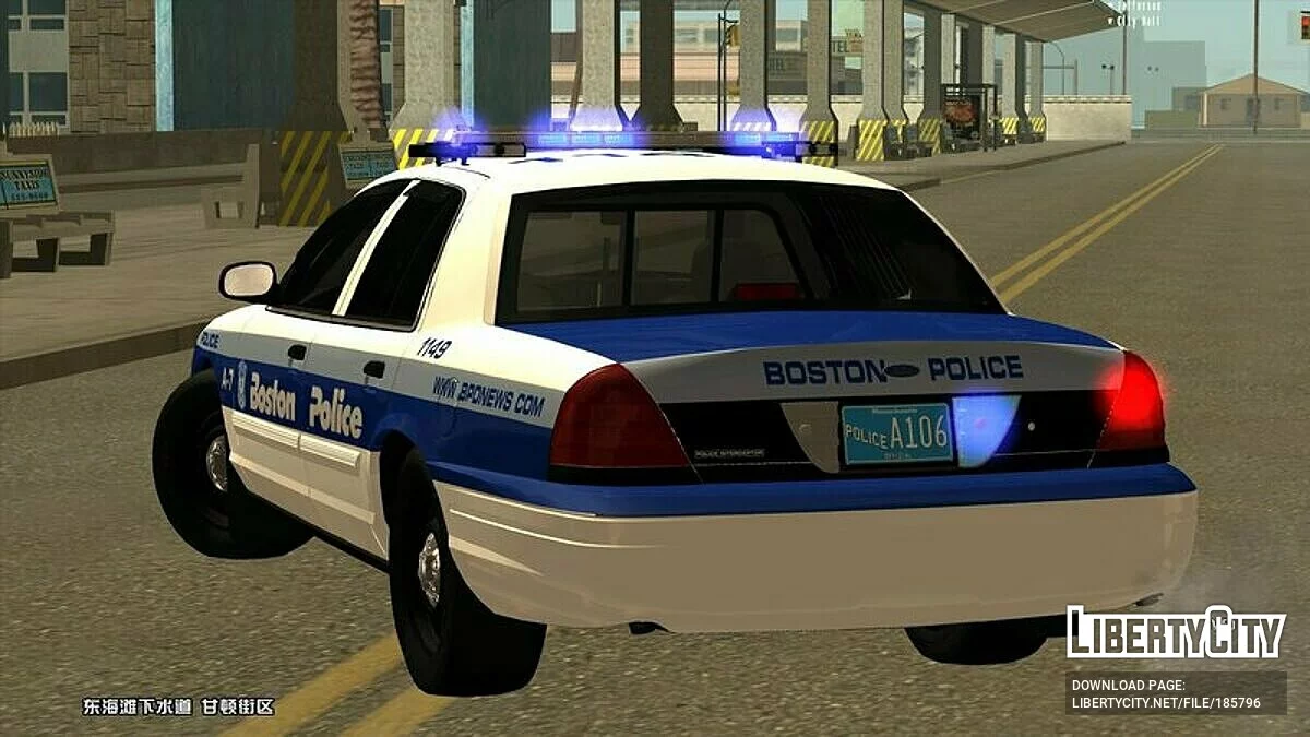 2011 CVPI Boston Police A-7 patrol AVS / GTA San Andreas