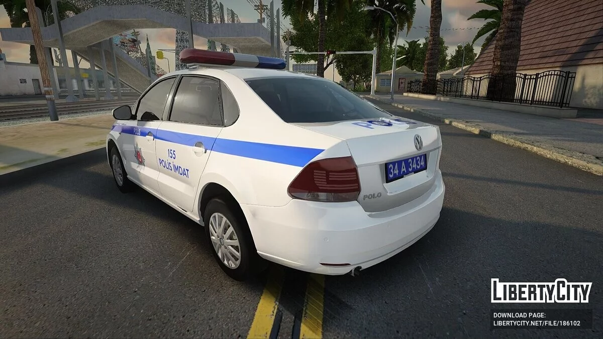 2020 Volkswagen Polo Sedan 1.6 - Полиция Турции / GTA San Andreas
