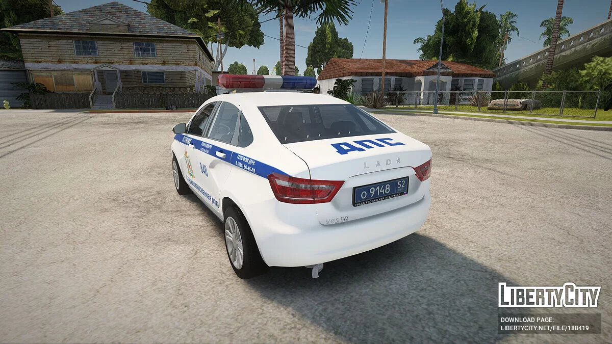 Lada Vesta Police / GTA San Andreas
