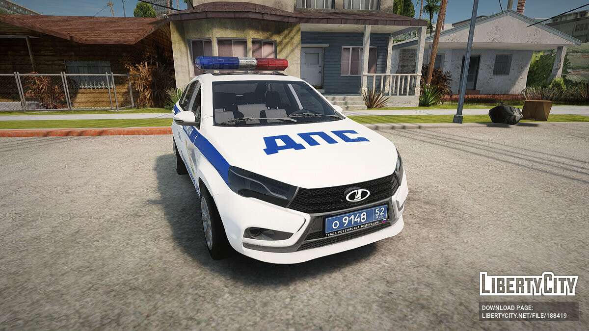 Скачать Lada Vesta Police для GTA San Andreas