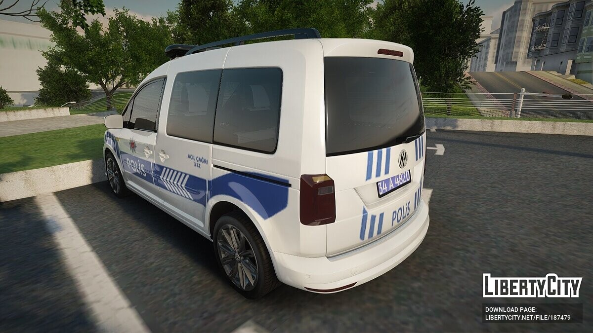 Скачать Volkswagen Caddy - Полиция Турции для GTA San Andreas