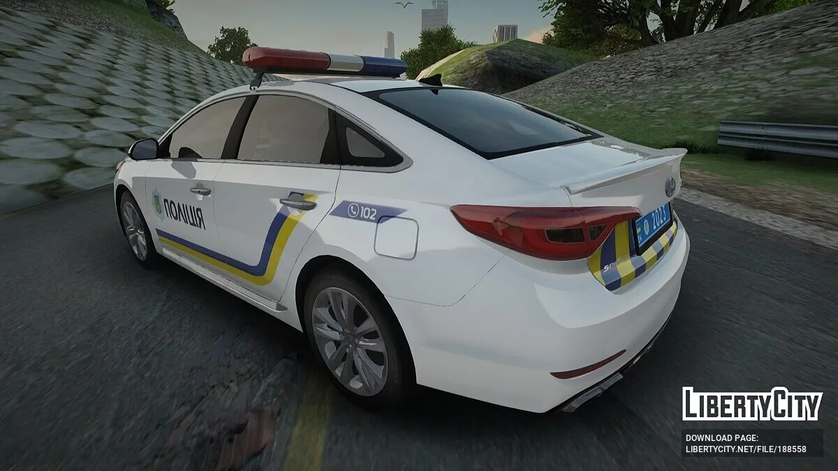 Hyundai Solaris - Патрульная полиция Украины / GTA San Andreas
