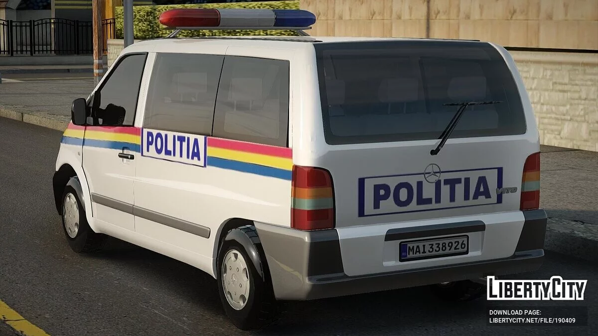 Mercedes-Benz Vito - Полиция Румынии / GTA San Andreas
