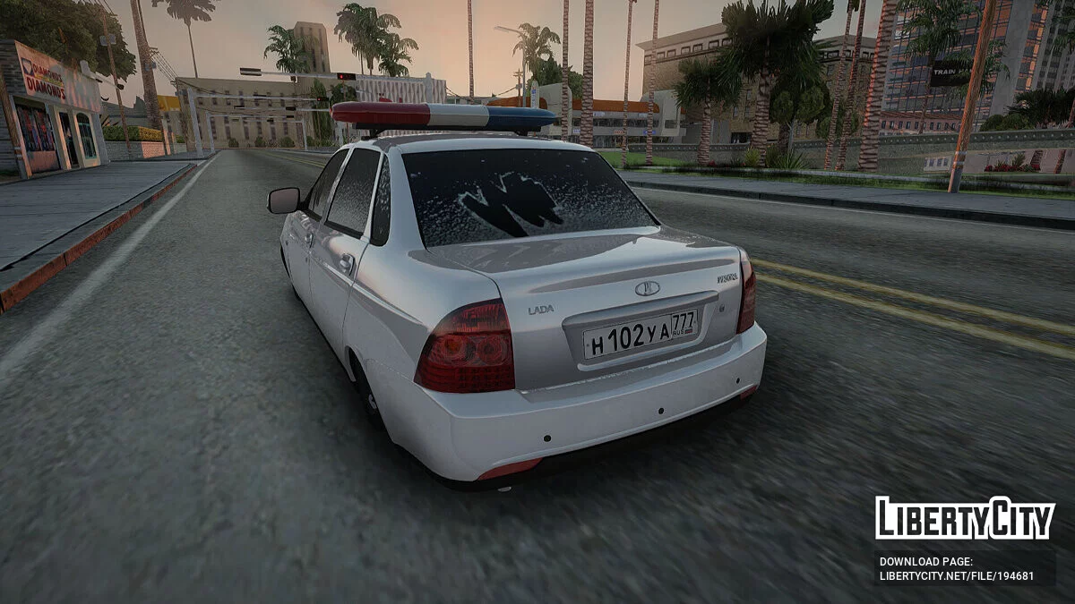 LADA 2170 Priora Static Police / GTA San Andreas