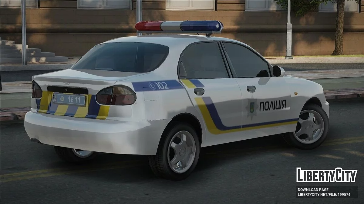 Daewoo Lanos Полиция Украины / GTA San Andreas