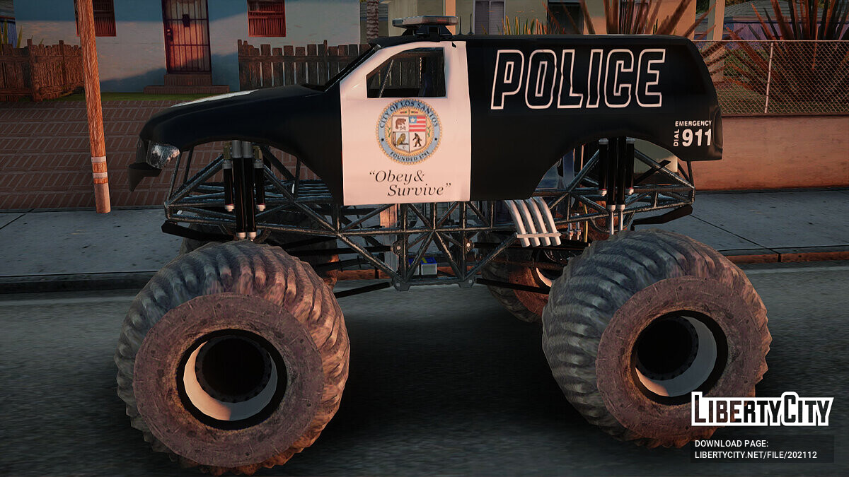 Скачать The Police Monster Trucks для GTA San Andreas