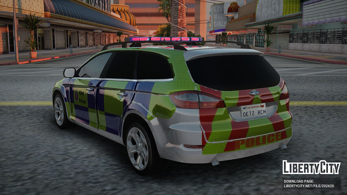 Скачать Ford Mondeo Kent Police для GTA San Andreas