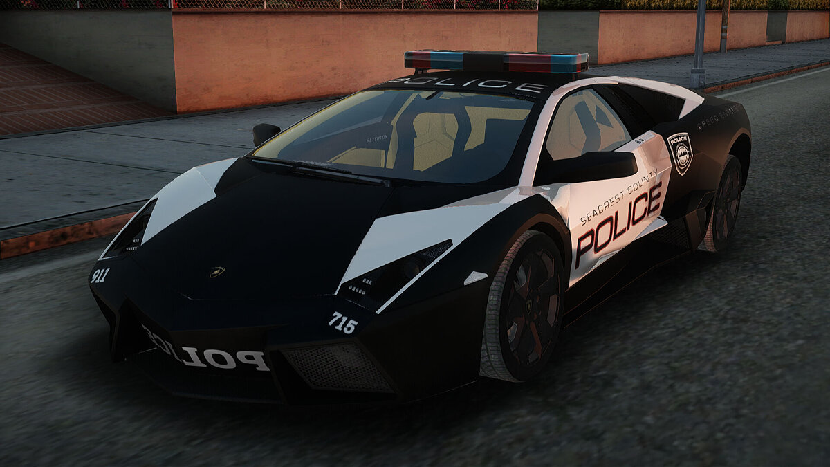 Скачать Lamborghini Reventon Police Car для GTA San Andreas