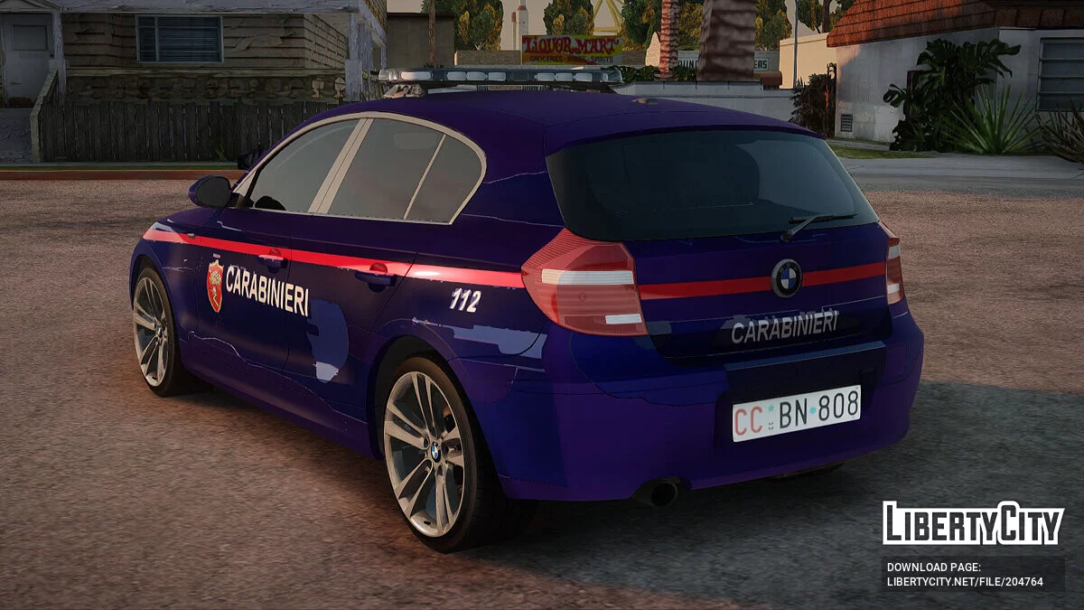 BMW 120i SE Carabinieri / GTA San Andreas