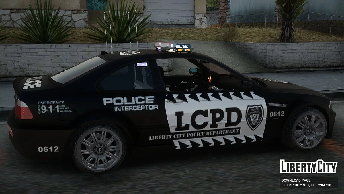 BMW M3 E46 Police / GTA San Andreas