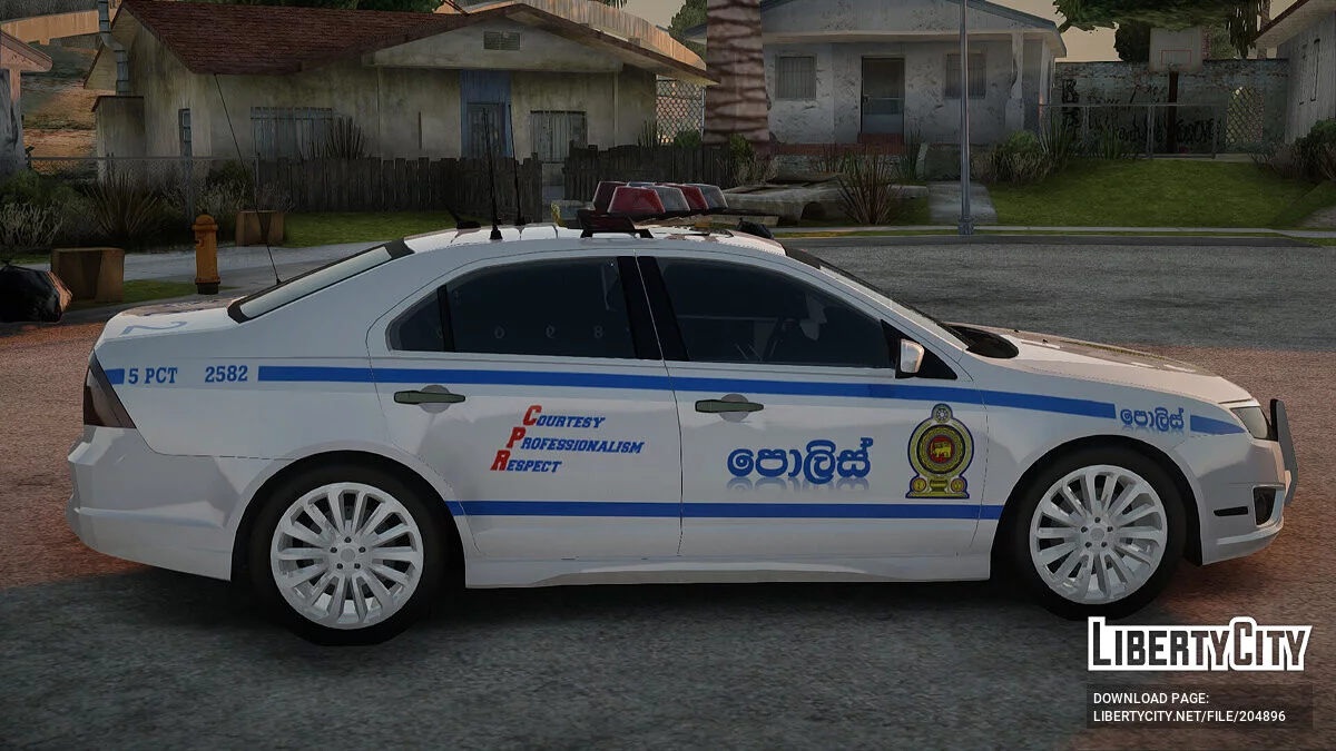 Ford Fusion 2011 Sri Lanka Police / GTA San Andreas